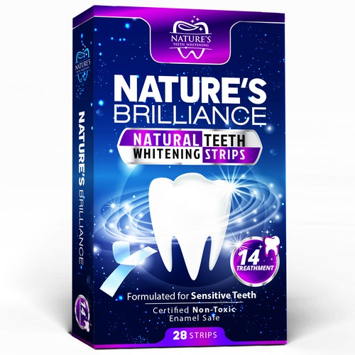 Natural Design Needed for Nature's Brilliance Whitening Strips Design by agooshe