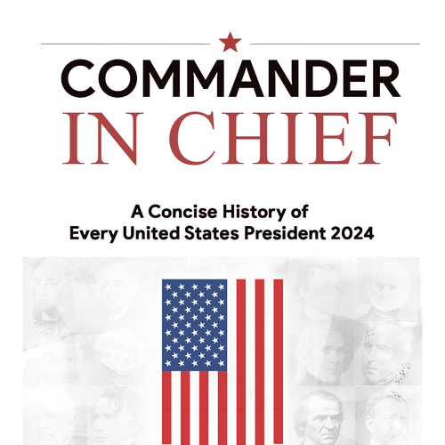 Regal book cover design for a presidential history book. Design by gabbodirector