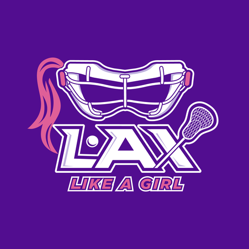 A classic yet fun logo for the fearless, confident, sporty, fun female lacrosse player Design by ies