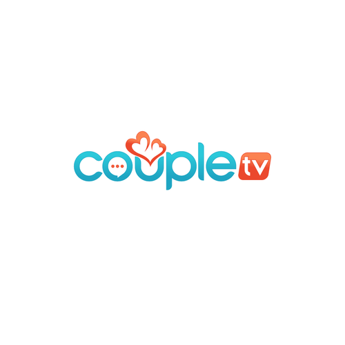 Couple.tv - Dating game show logo. Fun and entertaining. Ontwerp door Sufiyanbeyg™