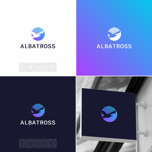 Create a logo for Albatross, a database migration tool. Design by m.alvn™