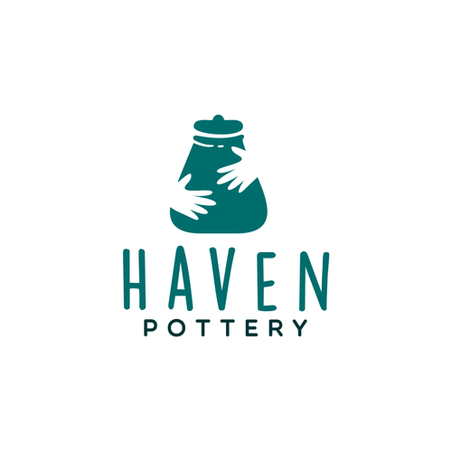 Haven Pottery Logo minimal aesthetic with handcrafted appeal