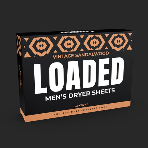 Men's Dryer Sheet Box Design Contest Design by Wahdin