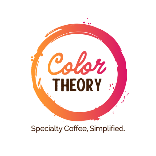 colorful logo  for a coffee company that uses colors to differentiate different coffees Design by M. Fontaine