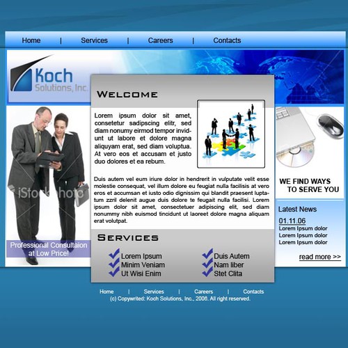 $500.00 Website template (Design only) Design by pinoydesign