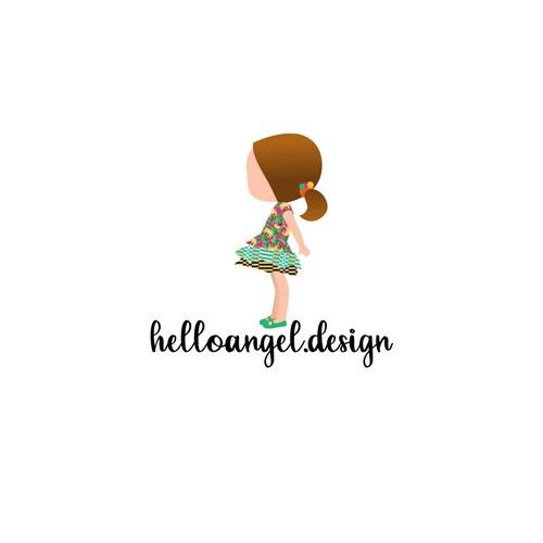 Diseño de Design fun branding pack for little girl's dress brand (logo, biz card, clothing tag, shopping bag) de Ava N Garda