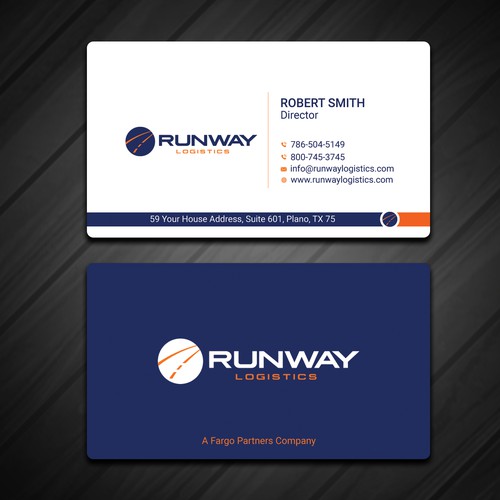 Design di Runway Logistics Business Card di Rskylight