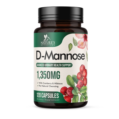 Colorful D-Mannose Design Needed for Nature's Nutrition Design von UnderTheSea™