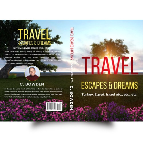 Cover for a travel/autobiography/brief essay book Design by NoBoundaries