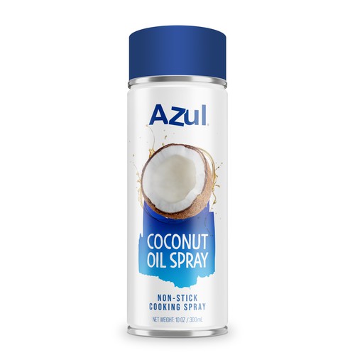 Create Product Extension for Azul Coconut Product - Azul Coconut Oil Spray Design por Leoxgfx