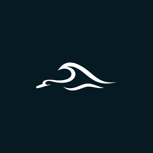 Diseño de Coastal lifestyle brand featuring a mallard duck and wave, appeal to outdoor enthusiasts and surfers de muuter