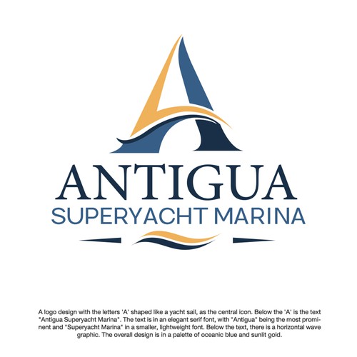 Logo for Antigua Superyacht Marina Design by Matchbox_design