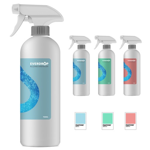 Diseño de Premium Spray Bottle and Packaging for Cleaning Supplies de gs-designs