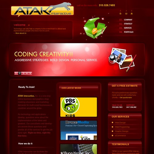Interactive Services Agency Web Redesign - Award Winner Wanted Design by Kris Kanchibhatta