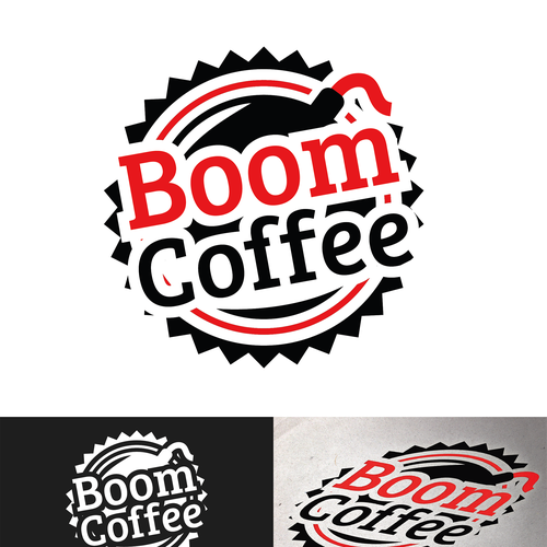 logo for Boom Coffee Design by Bresquilla