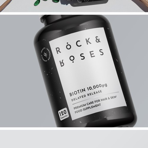 Minimal Supplement Label for a Vitamin Bottle Design by Nandita Pal