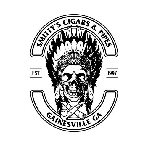 Rebranding for a local cigar lounge for T-Shirts, Coasters & decals Design by infernal kiss