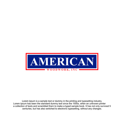 American Woodwork news a new logo Design by muhammad_