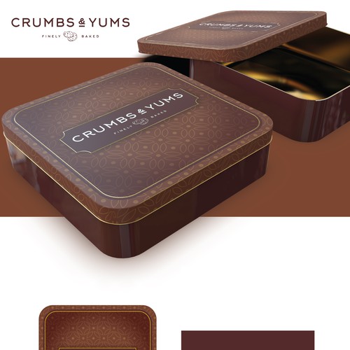 crums and yums cookie tin-ontwerp door design to brand