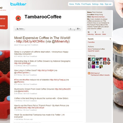 Cool French Press Accessory "The French Kiss" New to Twitter!