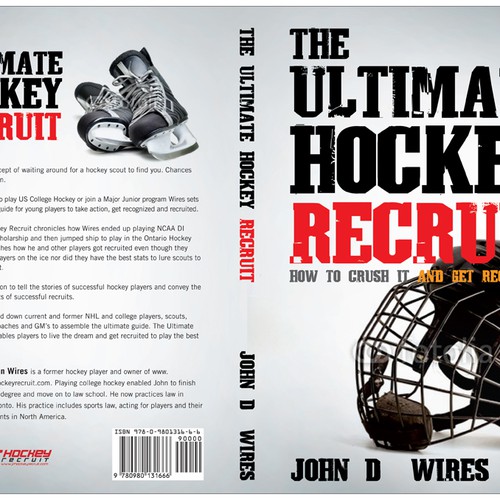 Book Cover for "The Ultimate Hockey Recruit" Design by line14