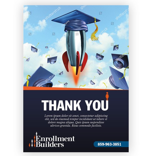 Design a thank you card for us to send to clients using our ad creative as inspiration Design von Studio Eight