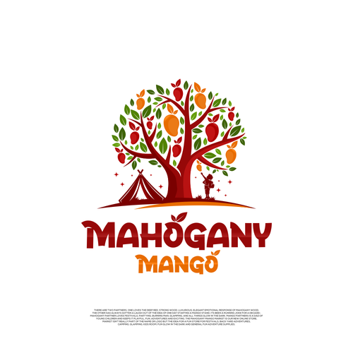 Mahogany Mango, Glow in the Dark Supplies, Festival, Glamping/Camping and Kids Room Fun Market Design by Enigma Graphic™