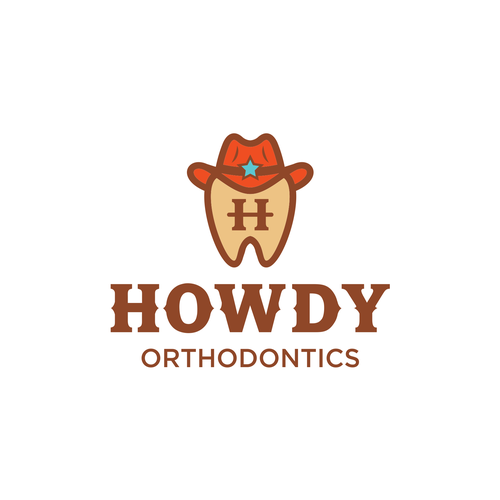 ISO fun, youthful, western themed logo for an orthodontic dental practice in the suburbs Design by DigitArte