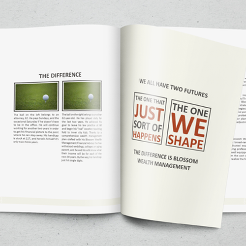 Brochure Redesign from Template for Financial Firm Design by PiezaAngular