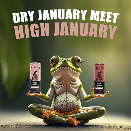 Create a 'Dry January meets High January' poster.  Have Fun, Be Creative, Open to all suggestions. Design von karundesigns