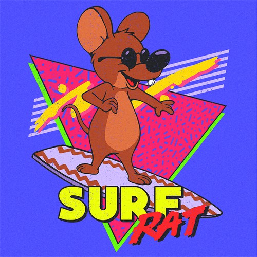 Surf Rat (Please design my husband's childhood comic book character) Design by ERRATIC21