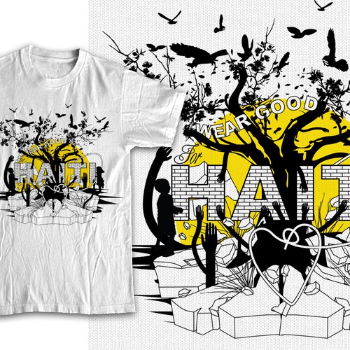 Wear Good for Haiti Tshirt Contest: 4x $300 & Yudu Screenprinter Réalisé par Atank