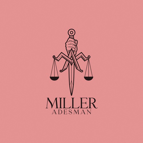 Law firm logo design so trendy and cool people would get it tattooed. Diseño de AiPASSION©️