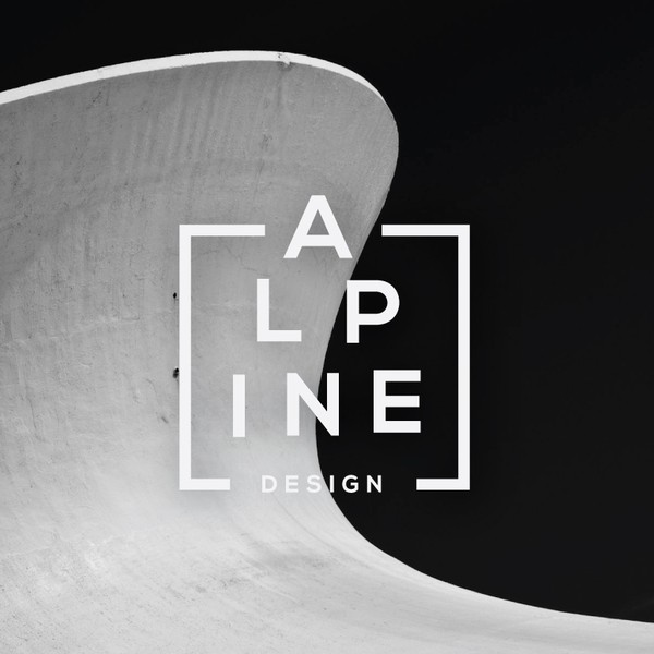 Design by Arctic Limes titled "Typographic logo for Alpine Design"