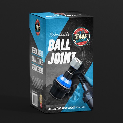 Artwork Design for Automotive Ball Joint Packaging Design by ibrhmglbs