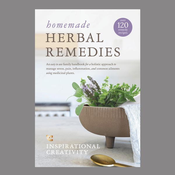 A book cover for herbal remedies.