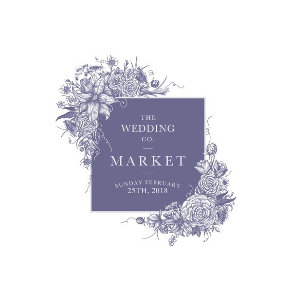 Invitation design for The Wedding Co. Market