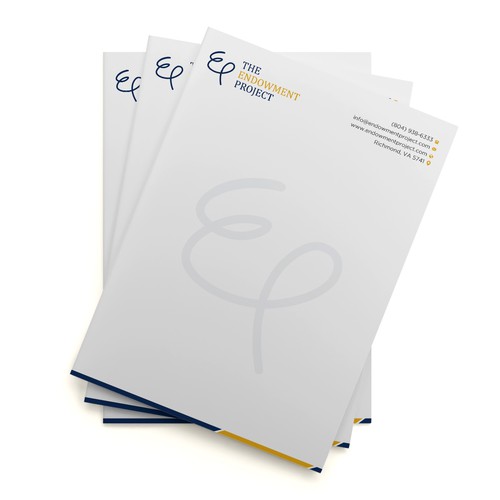 Clean, simple note design, The Endowment Project Design by prosenjit_P