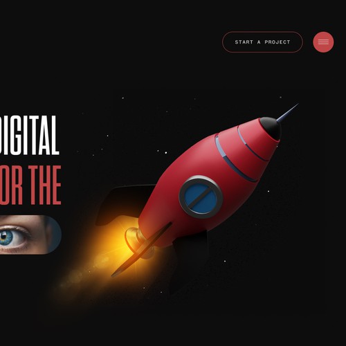 Modernized Rocket Graphics Design Branding Asset Design by Khalid-art