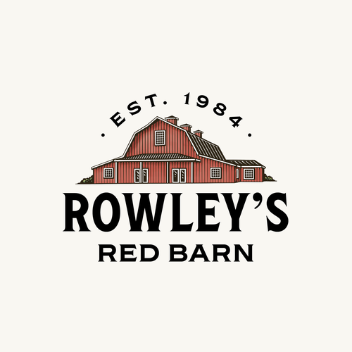 Logo and Brand Guide for Rowley's Red Barn Design réalisé par chusnanlutfi