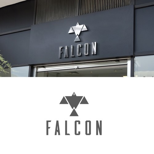Falcon Sports Apparel logo Diseño de SP-99