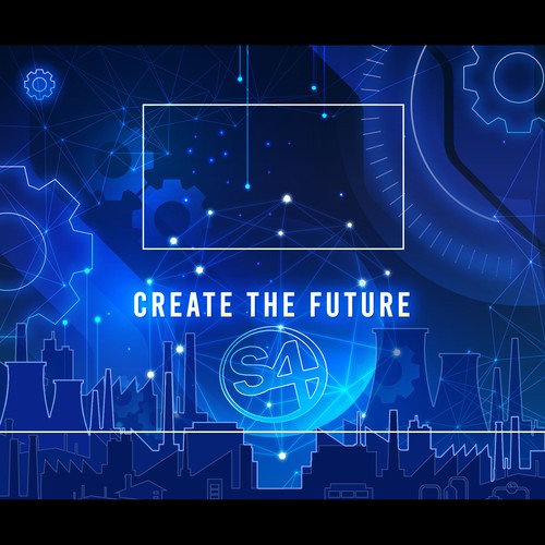 Scenic Print For Industrial Cybersecurity Conference Stage Design by 99Spring