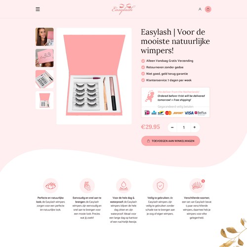 Designer's SpotさんのBranded Beauty needs a 2page web design Shopify themeデザイン