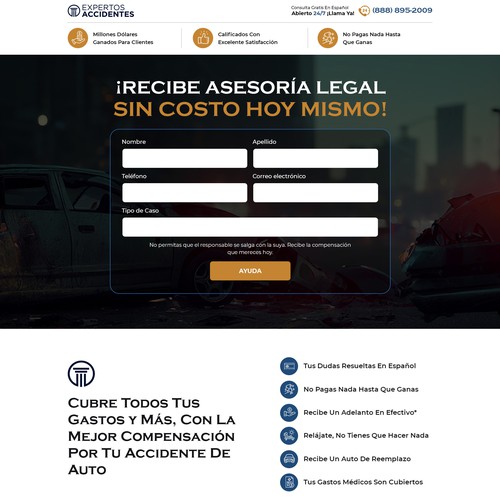 Landing page design contest entry by Askdigital