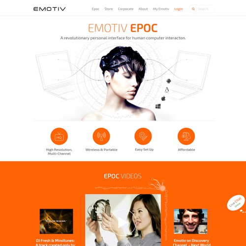 Redesign website for International Award Winning EEG system Design by Zallhady