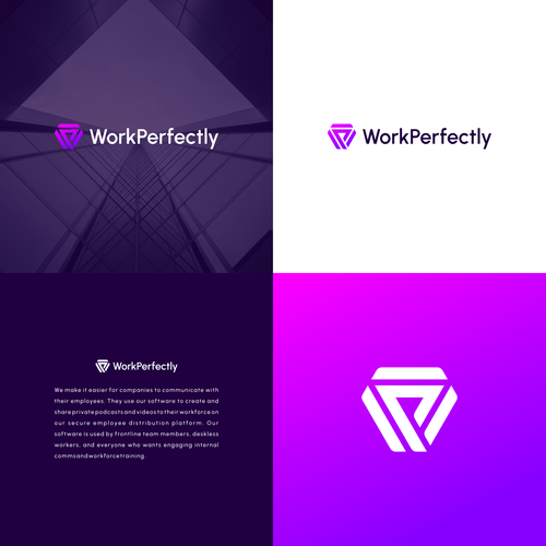 Logo for Enterprise Software WorkPerfectly Design by Rudest™