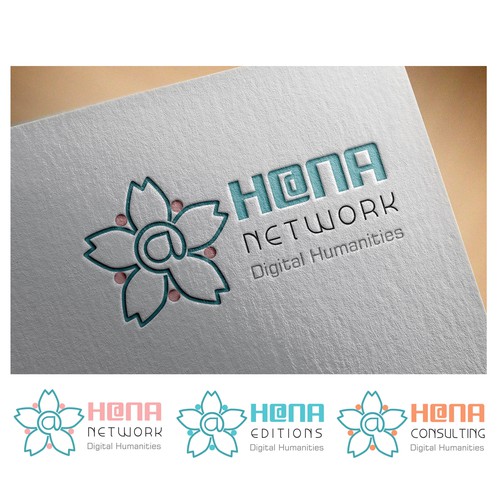 Design vincitore del contest "H@NA - Une fleur pour l'humanité digitale" realizzato da Logo