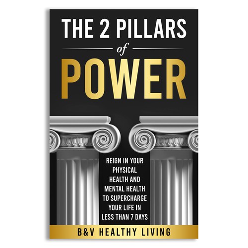 2 Pillars of Power book cover design to grab attention Design by Unboxing Studio