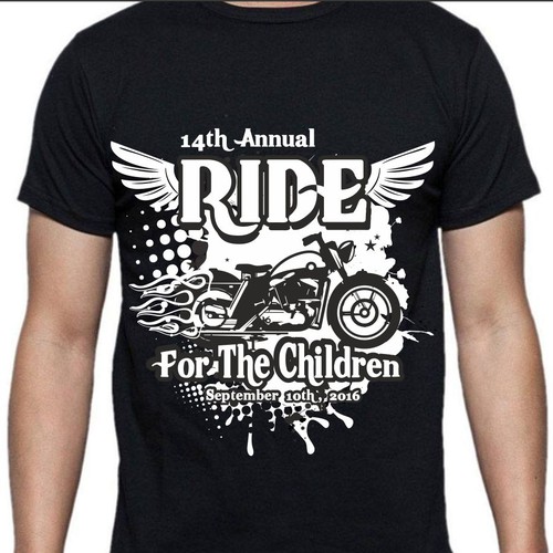 Charity Motorcycle Ride TShirt Design Tshirt contest