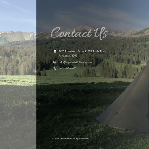 Web page design contest entry by Intricate